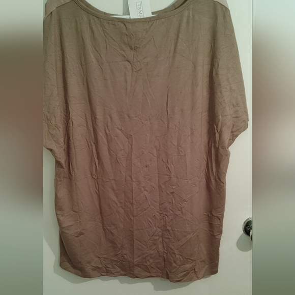 Tamsy top Sz.22w two tone beige NWT - Picture 6 of 9